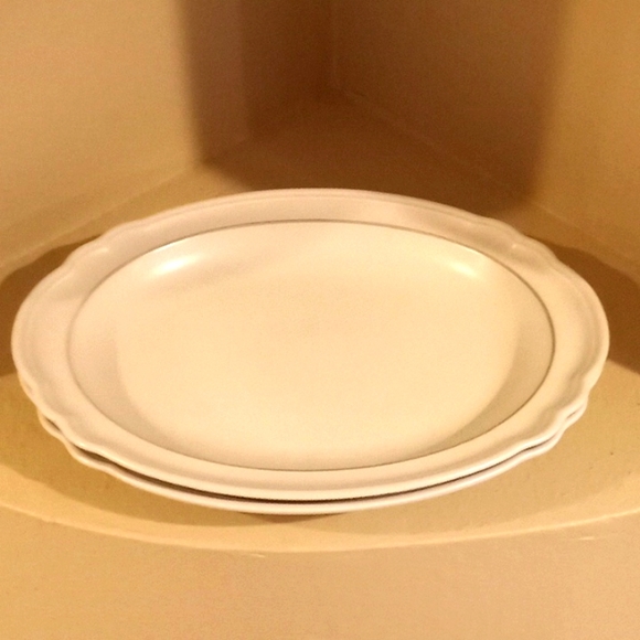 VTG- Pfaltzgraff Silver Heirloom 2 Large Oval Platters - Picture 4 of 10